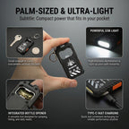 Cross-border new arrival portable keychain flashlight high-brightness cob floodlight bottle opener multi-function long battery life type-c