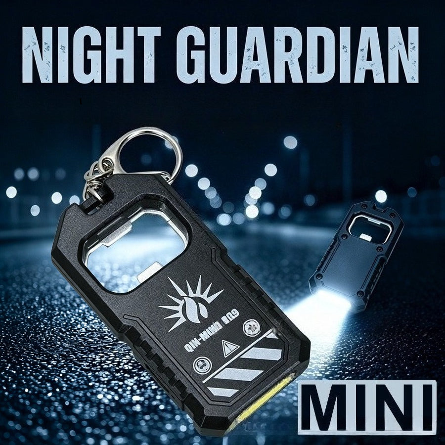 Cross-border new arrival portable keychain flashlight high-brightness cob floodlight bottle opener multi-function long battery life type-c