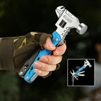 Outdoor camping multi-function round head hammer stainless steel folding nail hammer pliers emergency vehicle combination integrated tool hammer