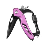 Outdoor multi-functional hiking buckle, universal quick-release with lock, multi-purpose hiking buckle, detachable knife, security hammer, survival equipment