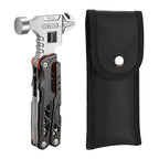 Outdoor camping multi-function round head hammer stainless steel folding nail hammer pliers emergency vehicle combination integrated tool hammer