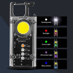 Outdoor multifunctional usb mini keychain light - tiktok-style portable cob work light for home, car, and magnetic repair