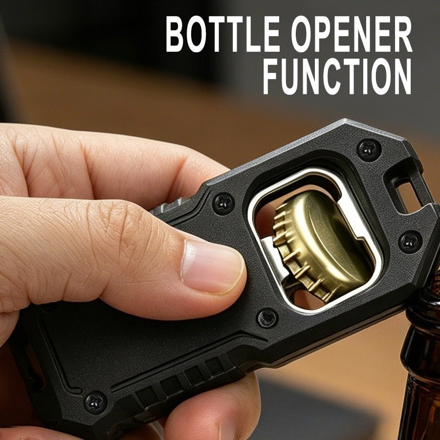 Cross-border new arrival portable keychain flashlight high-brightness cob floodlight bottle opener multi-function long battery life type-c