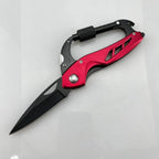 Outdoor multi-functional hiking buckle, universal quick-release with lock, multi-purpose hiking buckle, detachable knife, security hammer, survival equipment